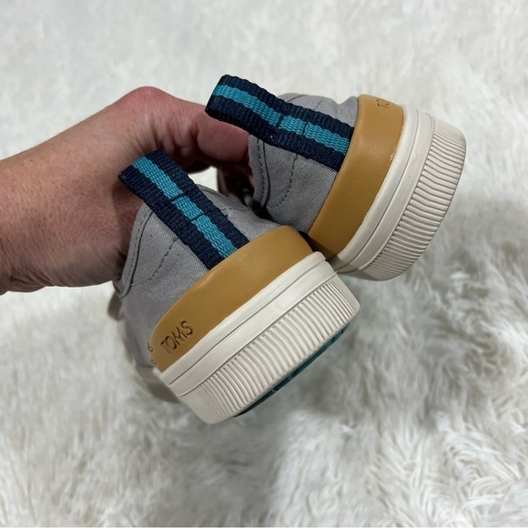 TOMS Drizzle Gray Canvas TRVL Lite Low Women's Sneakers, sz 7 - Picture 4 of 13